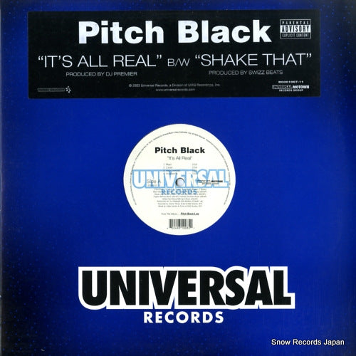 PITCH BLACK it's all real / shake that B0001067-11