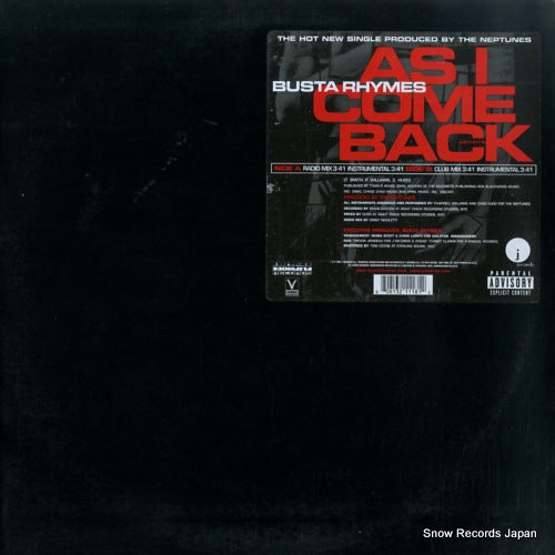 RHYMES, BUSTA as i come back 80813-21118-1