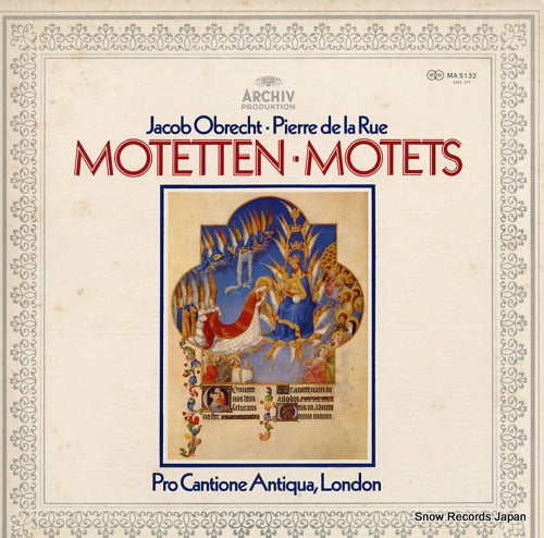 TURNER, BRUNO obrecht la rue motetten motets MA5132