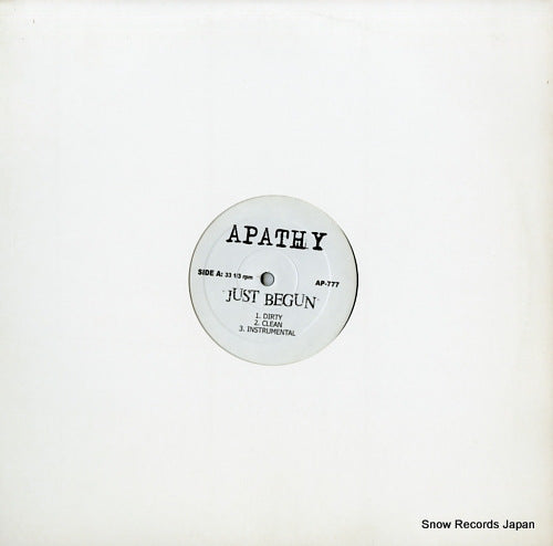 APATHY just begun / chrome depot freestyle AP-777