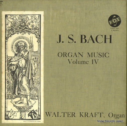 KRAFT, WALTER bach ; organ music vol.4 SVBX5444