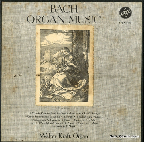 KRAFT, WALTER bach ; organ music vol.1 SVBX5441