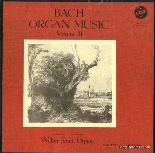 KRAFT, WALTER bach; organ music vol.3 SVBX5443