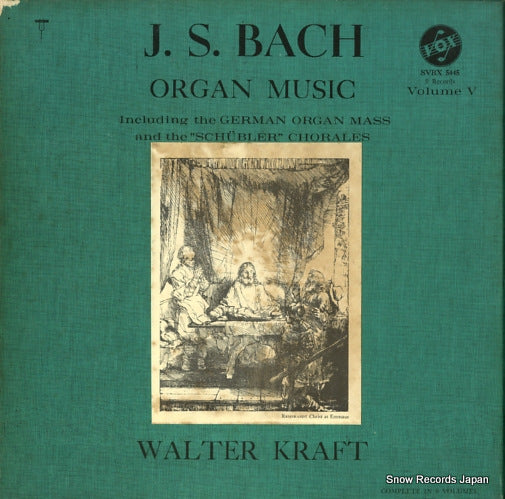 KRAFT, WALTER bach; organ music vol.5 SVBX5445
