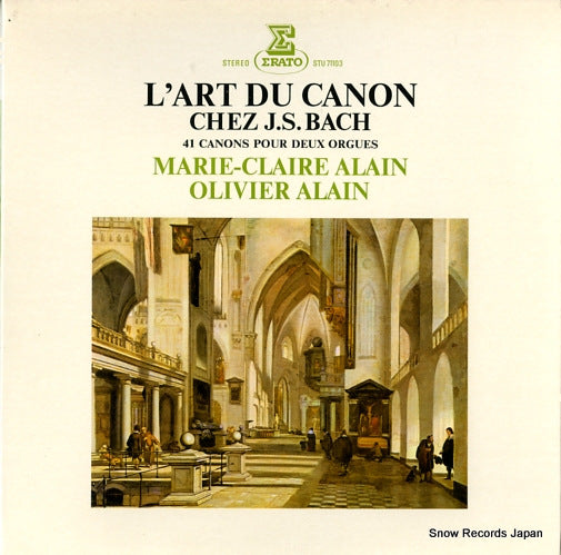 ALAIN, MARIE-CLAIRE bach; l'art du canon STU71103