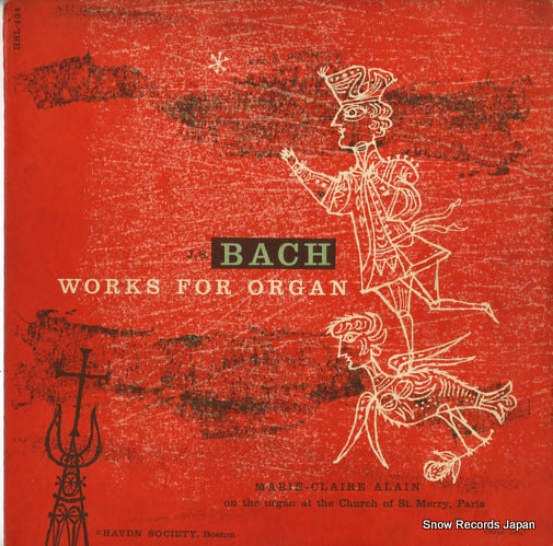 ALAIN, MARIE-CLAIRE bach; works for organ HSL-104