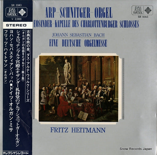 HEITMANN, FRITZ arp-schnitger-orgel eosander-kapelle des charlottenburger schlosses SR1043