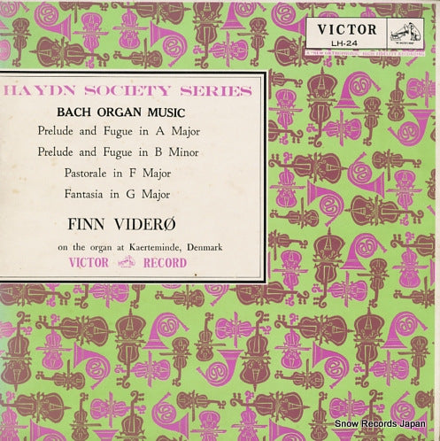 VIDERO, FINN bach; organ music LH-24