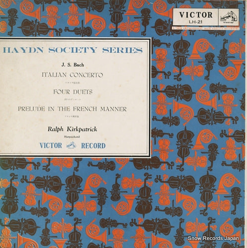 KIRKPATRICK, RALPH bach; itallan concerto/four duets/prelude in the french manner LH-21