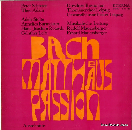 V/A bach; matthaus-passion 826145
