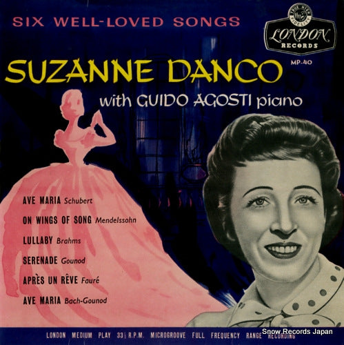 DANCO, SUZANNE six well-loved songs MP-40