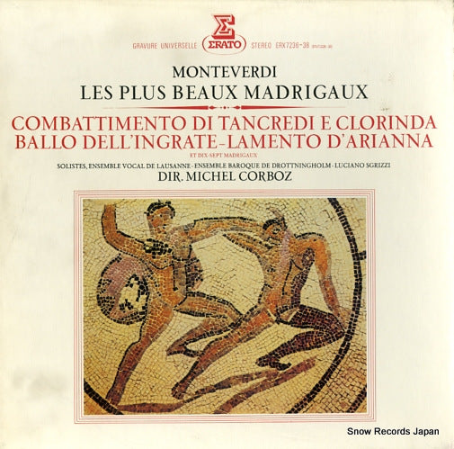 CORBOZ, MICHEL monteverdi; les plus beaux madrigaux ERX7236