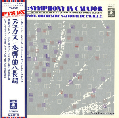 MARTINON, JEAN dukas; symphony in c major EAA-80121