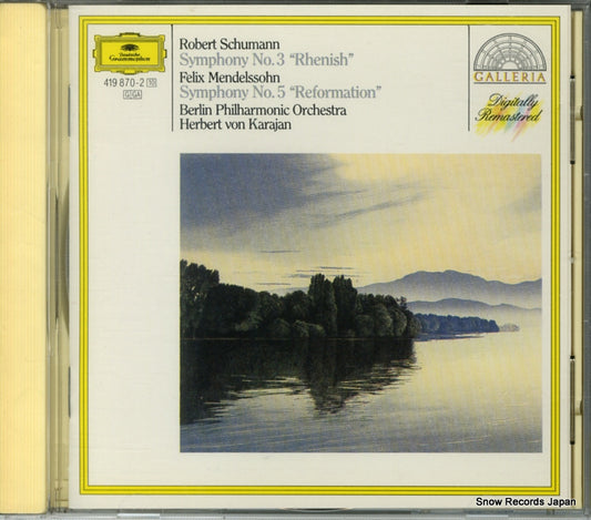 KARAJAN, HERBERT VON schumann; symphony no.3 "rhenish" 419870-2