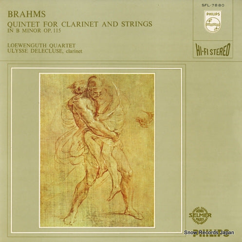 DELECLUSE, ULYSSE brahms; quintet for clarinet and strings SFL-7880