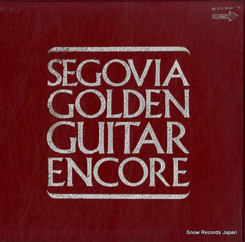 SEGOVIA, ANDRES golden guitar encore DGS-5001-2