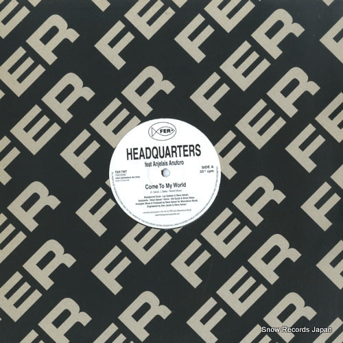 HEADQUARTERS come to my world FERTW7