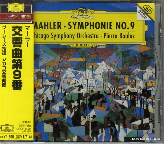 BOULEZ, PIERRE mahler; symphonie no.9 UCCG-2035