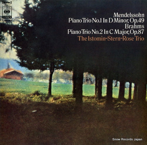 ISTOMIN-STERN-ROSE TRIO, THE mendelssohn; piano trio no.1 in d minor op.49 SOCM7