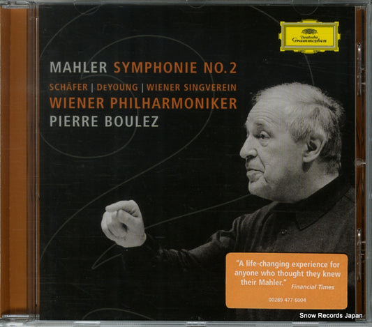 BOULEZ, PIERRE mahler; symphonie no.2 002894776004