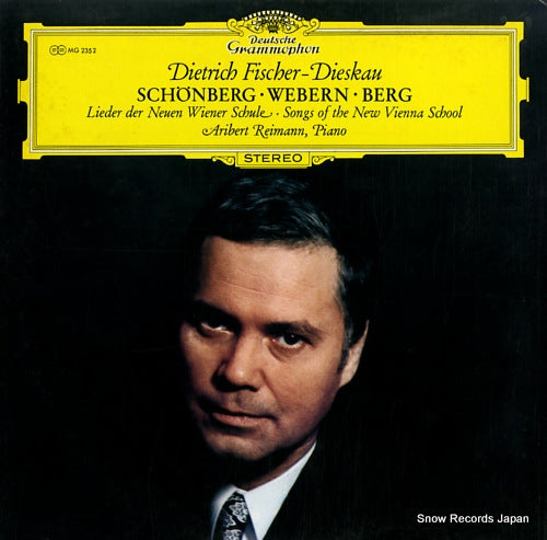 FISCHER-DIESKAU, DIETRICH schonberg, webern, berg MG2352