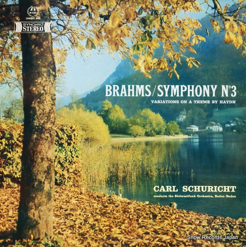 SCHURICHT, CARL brahms; symphony no.3 M-2284