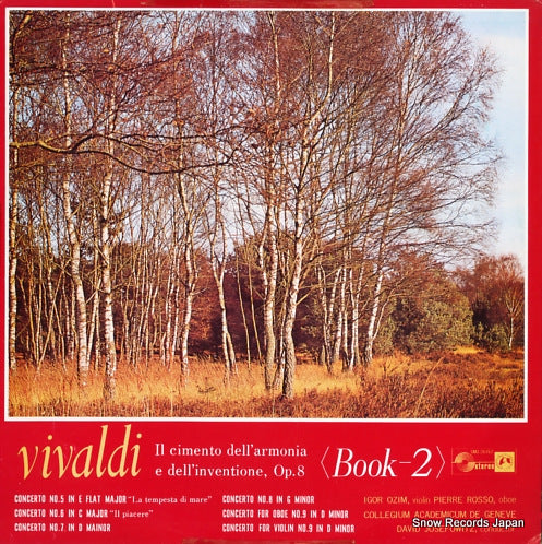 JOSEFOWITZ, DAVID vivaldi; il cimento dell'armonia e dell'inventione, op.8 book-2 SMS-26762