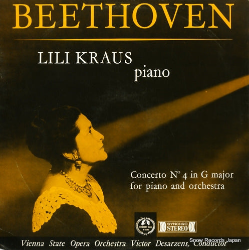 KRAUS, LILI beethoven; piano concerto no.4 SMS-2294