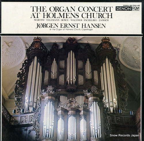 HANSEN, JORGEN ERNST the organ concert at holmens church OG-7001-ND