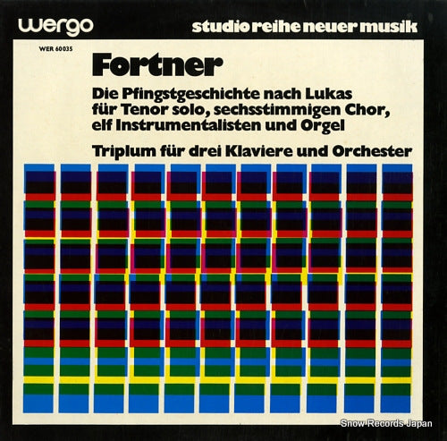 DOHNANYI, CHRISTOPH VON fortner; die pfingstgeschichte nach lukas WER60035