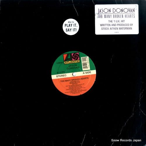 DONOVAN, JASON too many broken hearts 0-86324