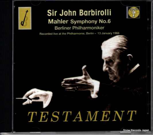 BARBIROLLI, JOHN mahler; symphony no.6 SBT.1342