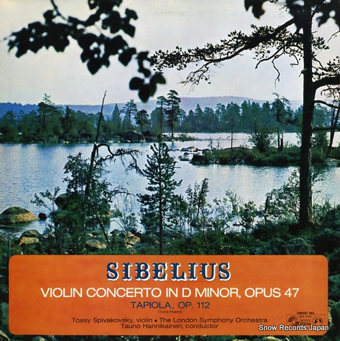 SPIVAKOVSKY, TOSSY sibelius; violin concerto in d minor op.47 SMS-2559