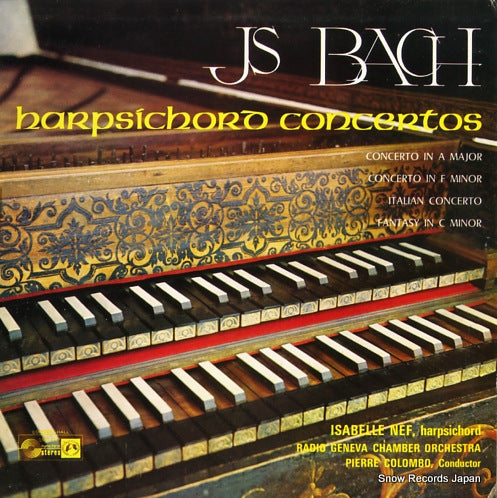 NEF, ISABELLE / HERBERT BARAUNIG bach; harpsichord concertos SMS2257