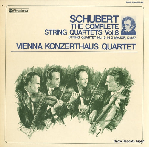 VIENNA KONZERTHAUS QUARTET, THE schubert; the complete string quartets vol.8 OW-8018-AW