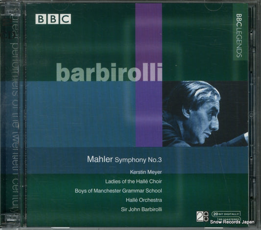 BARBIROLLI, JOHN mahler; symphony no.3 BBCL4004-2