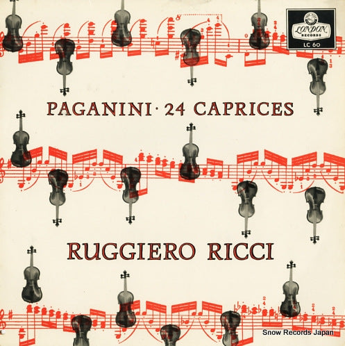 RICCI, RUGGIERO paganini; 24 caprices LC60