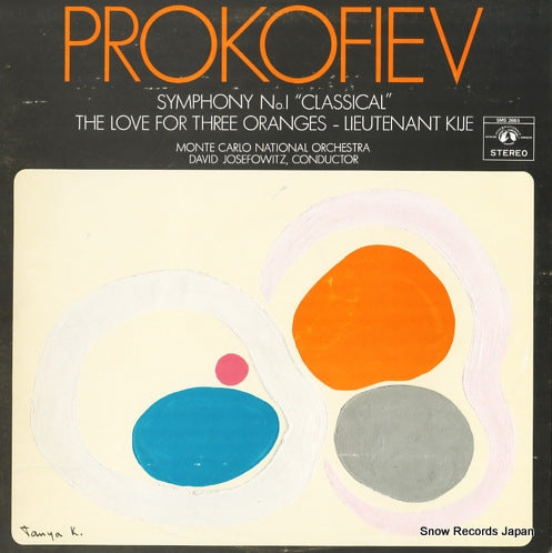 JOSEFOWITZ, DAVID prokofiev; symphony no.1 "classical" SMS2665