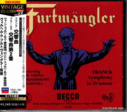 FURTWANGLER, WILHELM franck; symphony in d minor PROC-1961