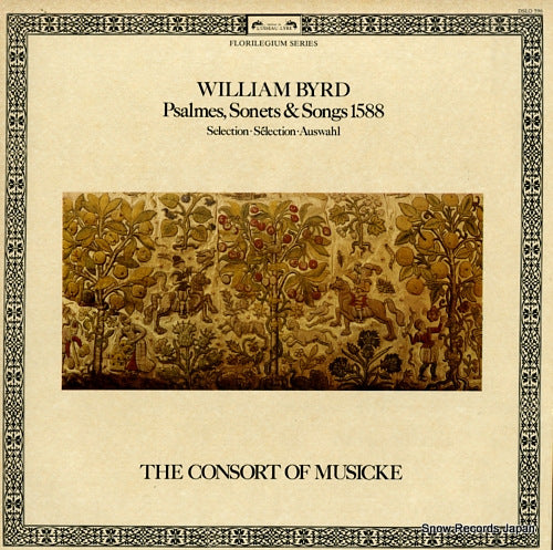 CONSORT OF MUSICKE, THE byrd; psalmes sonets and songs 1588 DSLO596