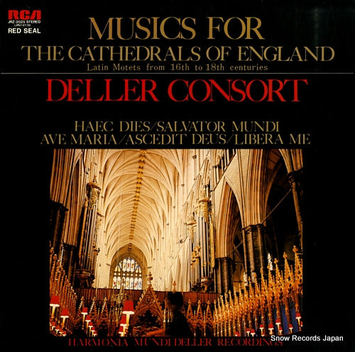 DELLER, ALFRED musics for the cathedrals of england JRZ-2025
