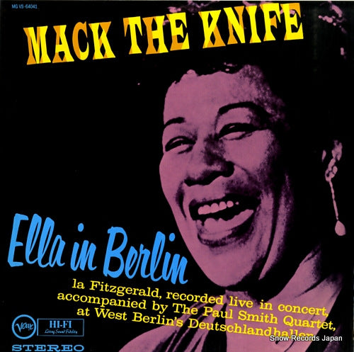 FITZGERALD, ELLA mack the knife ella in berlin UCJU-9008 / MGVS-64041
