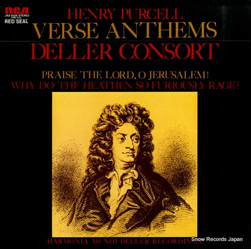 DELLER, ALFRED purcell; verse anthems JRZ-2029