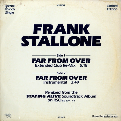 STALLONE, FRANK far from over 815348-1