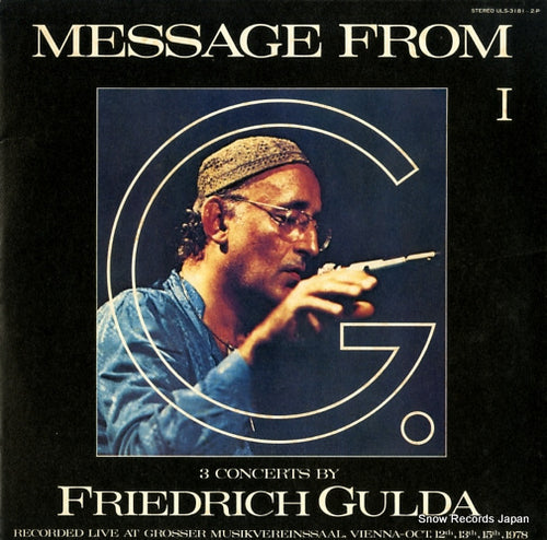 GULDA, FRIEDRICH message from g.1 ULS-3181