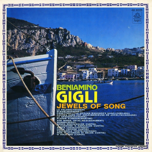 GIGLI, BENIAMINO beniamino gigli jewels of song AB.8005