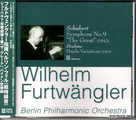 FURTWANGLER, WILHELM schubert; symphony no.9 "the great" OPK-7010