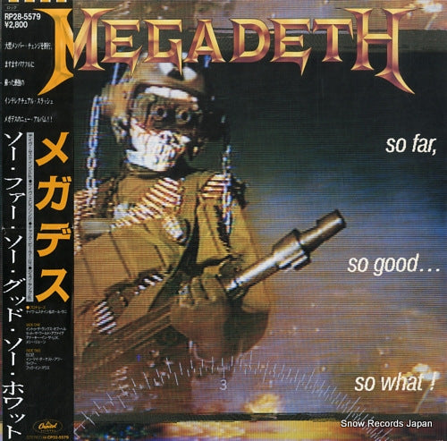 MEGADETH so far so good so what RP28-5579
