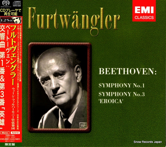 FURTWANGLER, WILHELM beethoven; symphony no.1 & 3 "eroica" TOGE-11001