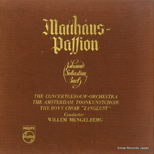 MENGELBERG, WILLEM bach; matthaus passion FL-5561